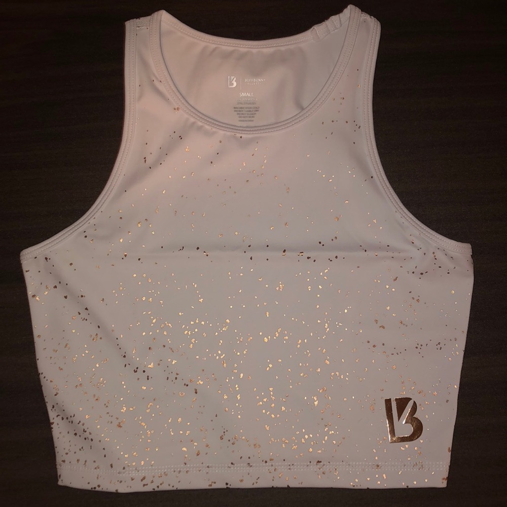 Buffbunny aurora crop white